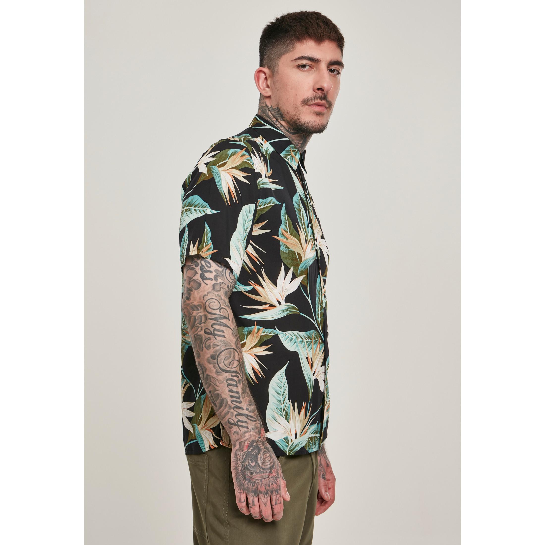 URBAN CLASSICS Urban Classic Bloom Kurzarmhemd  