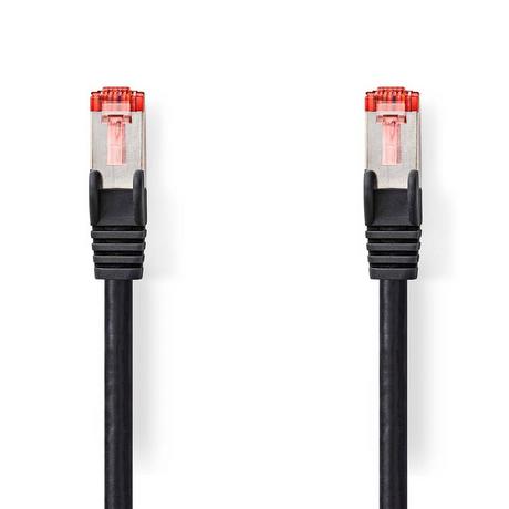 Nedis  Cavo di rete CAT6 | RJ45 maschio | RJ45 maschio | S/FTP | 5,00 m | Rotondo | LSZH | Nero | Etichetta 