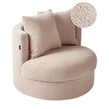 Fauteuil en Bouclé Moderne DALBY