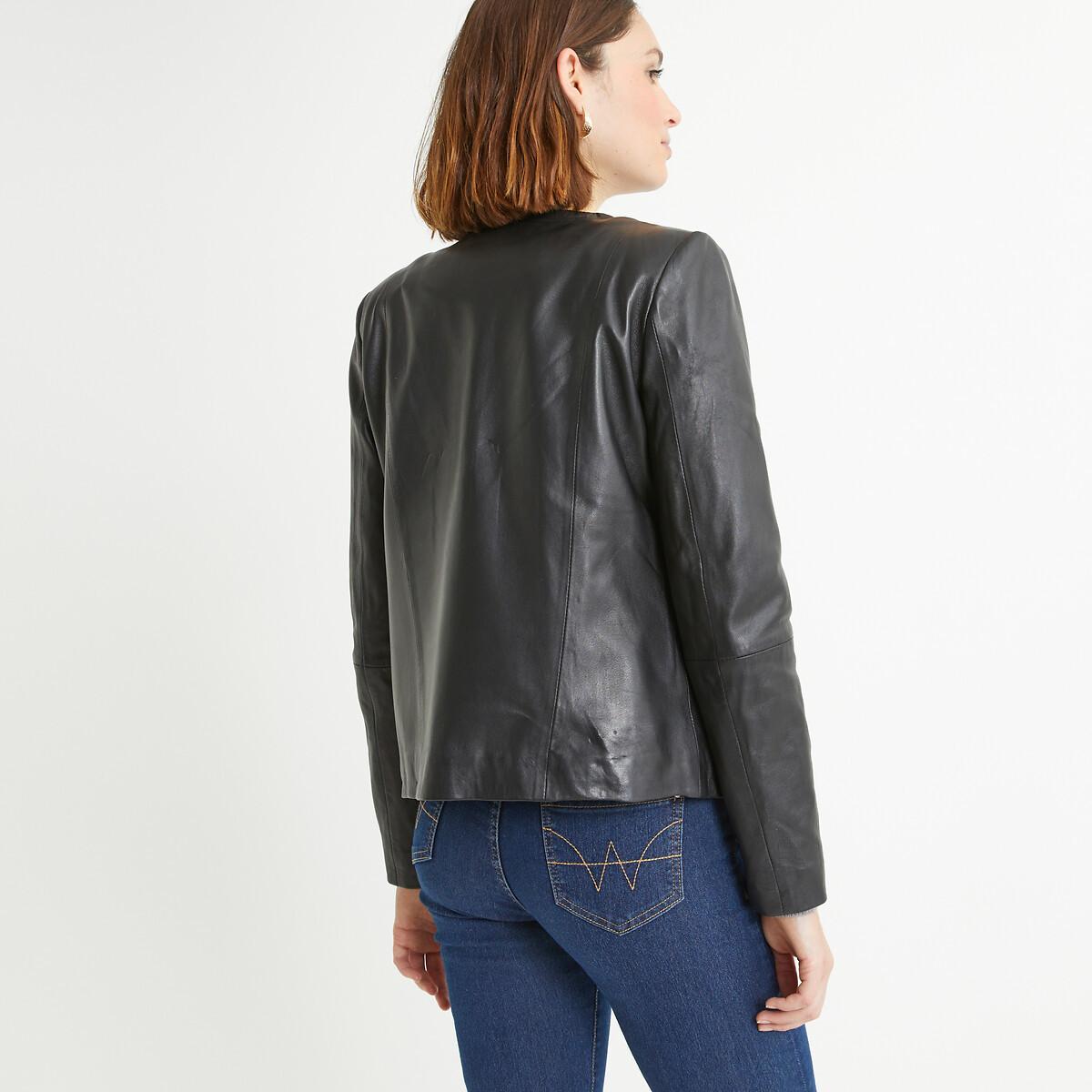 La Redoute Collections  Blouson court en cuir de mouton 