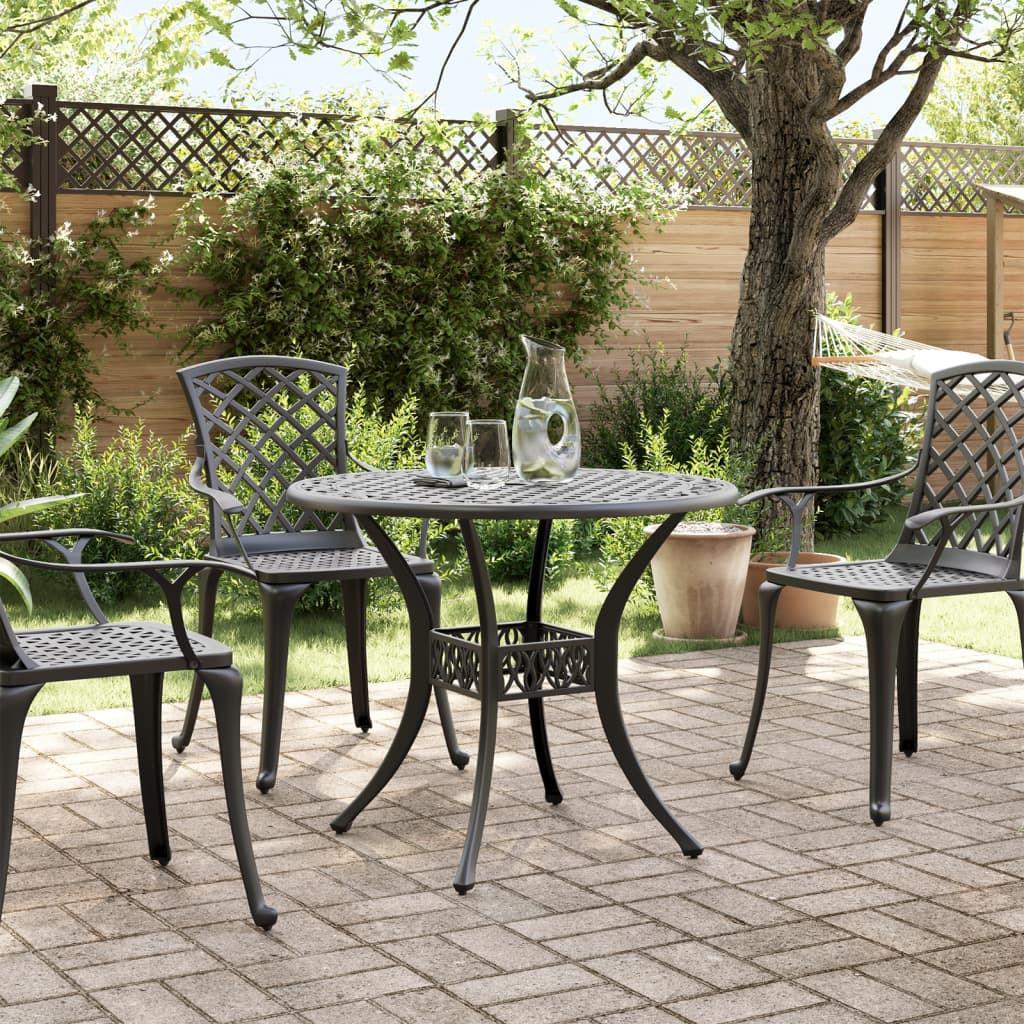 VidaXL Table de jardin aluminium  