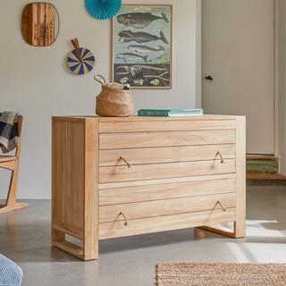 Tikamoon Commode enfant en teck massif Minimalys  