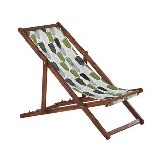 Beliani Set di 2 sedie a sdraio pieghevoli en Tessuto Moderno ANZIO  