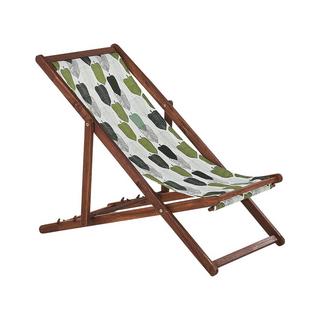 Beliani Set di 2 sedie a sdraio pieghevoli en Tessuto Moderno ANZIO  