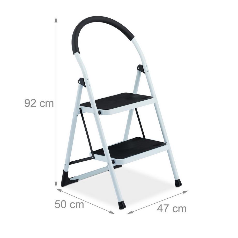Northix  Klappbare Trittleiter, 2 Stufen 