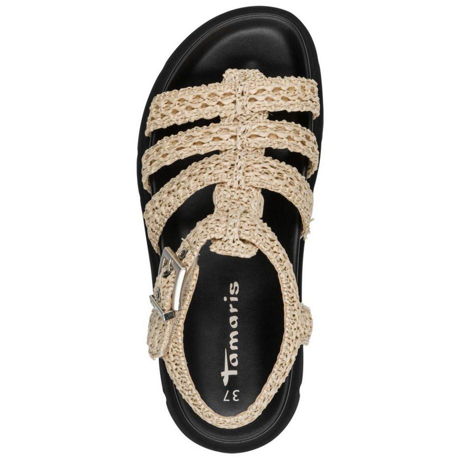 Tamaris Sandalo con plateau e cinghie intrecciate  