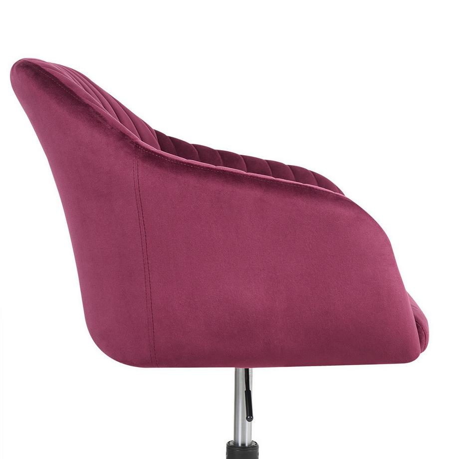 Beliani Chaise de bureau en Velours Moderne VENICE  