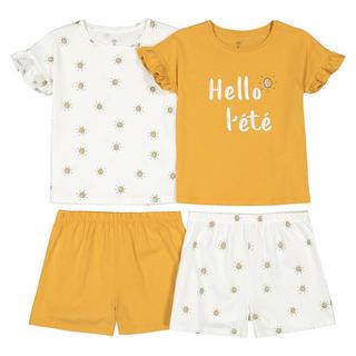 La Redoute Collections  2er-Pack Kurzpyjamas mit Sonnen-Print 