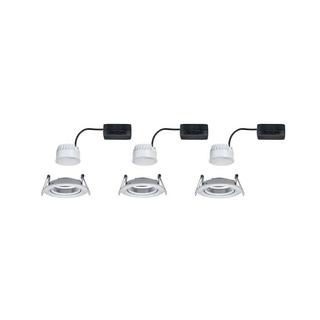 Paulmann LED Einbauleuchte Nova Coin Basisset schwenkbar rund 84mm 50° Coin 3x6W 3x460lm 230V 2700K Alu  