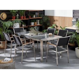 Beliani Set da pranzo per 6 persone en Granito Industriale GROSSETO  