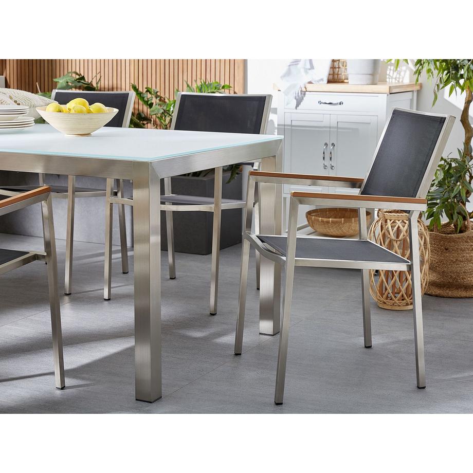 Beliani Set da pranzo per 6 persone en Granito Industriale GROSSETO  