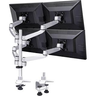 SpeaKa Professional  Swivel 4 fach 4fach Monitor-Tischhalterung 25,4 cm (10) - 68,6 cm (27) Silber-Schwarz H 