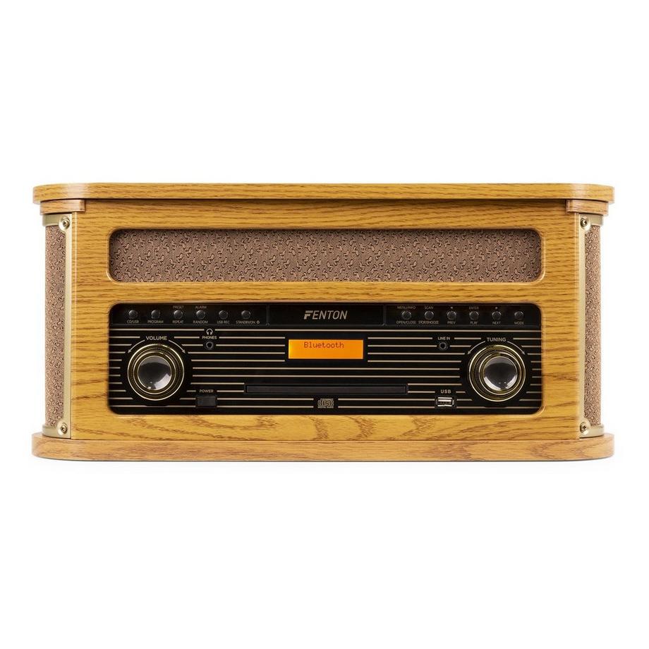 Fenton  MemphisLW Plattenspieler Vintage, DAB+, Holzoptik 