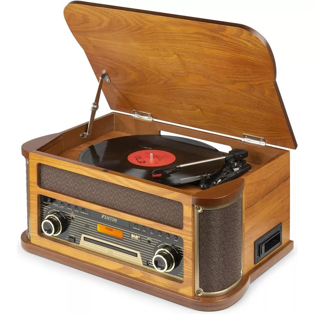 Fenton Tourne-disque Memphis Vintage Brun clair