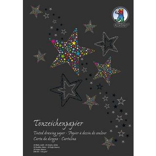 Ursus URSUS Tonzeichenpapier-Block A4 2134601SE 130g. weiss 20 Blatt  