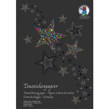 URSUS Tonzeichenpapier-Block A4 2134601SE 130g. weiss 20 Blatt