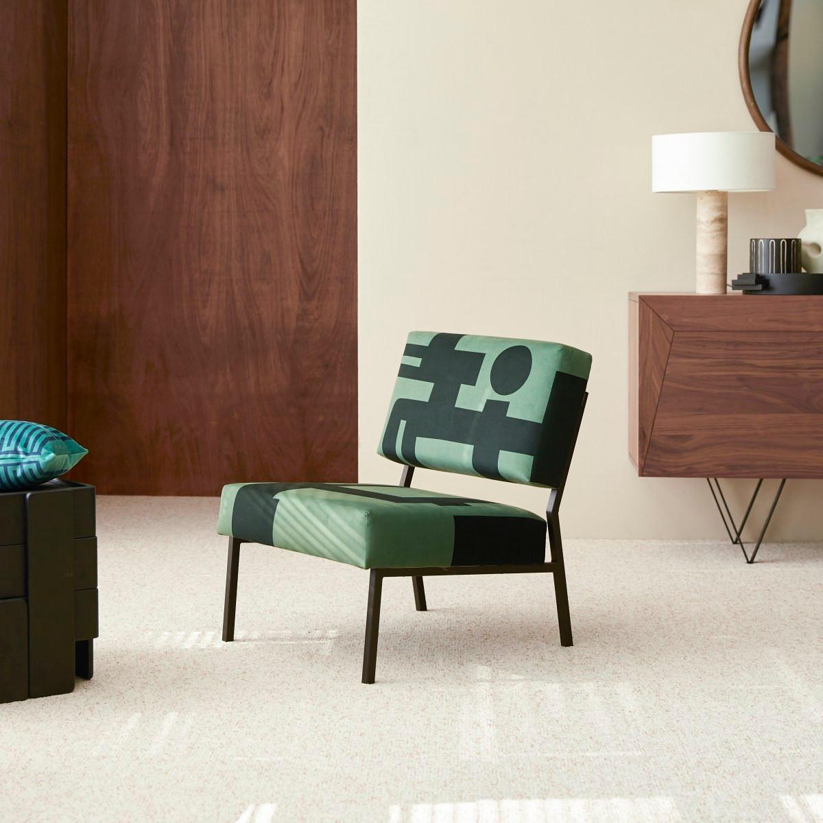 Tikamoon Poltrona francese verde Barbican  