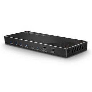 LINDY  4 Port HDMI-Splitter 3840 x 2160 Pixel Schwarz 