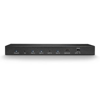 LINDY  4 Port HDMI-Splitter 3840 x 2160 Pixel Schwarz 