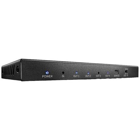 LINDY  4 Port HDMI-Splitter 3840 x 2160 Pixel Schwarz 