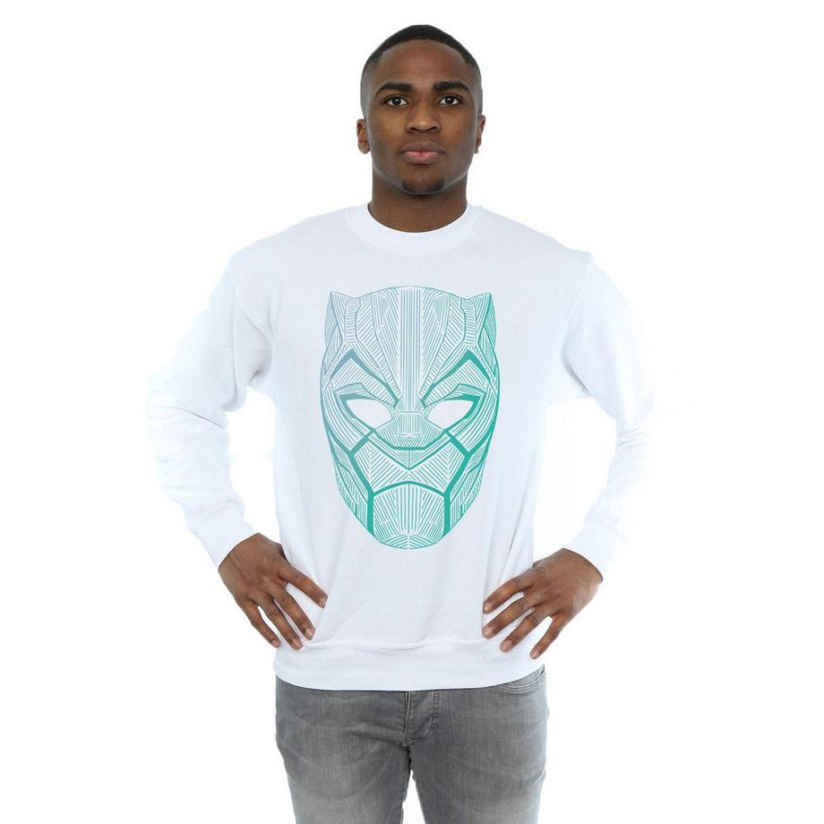 MARVEL Black Panther Maschera Grafica Felpa  