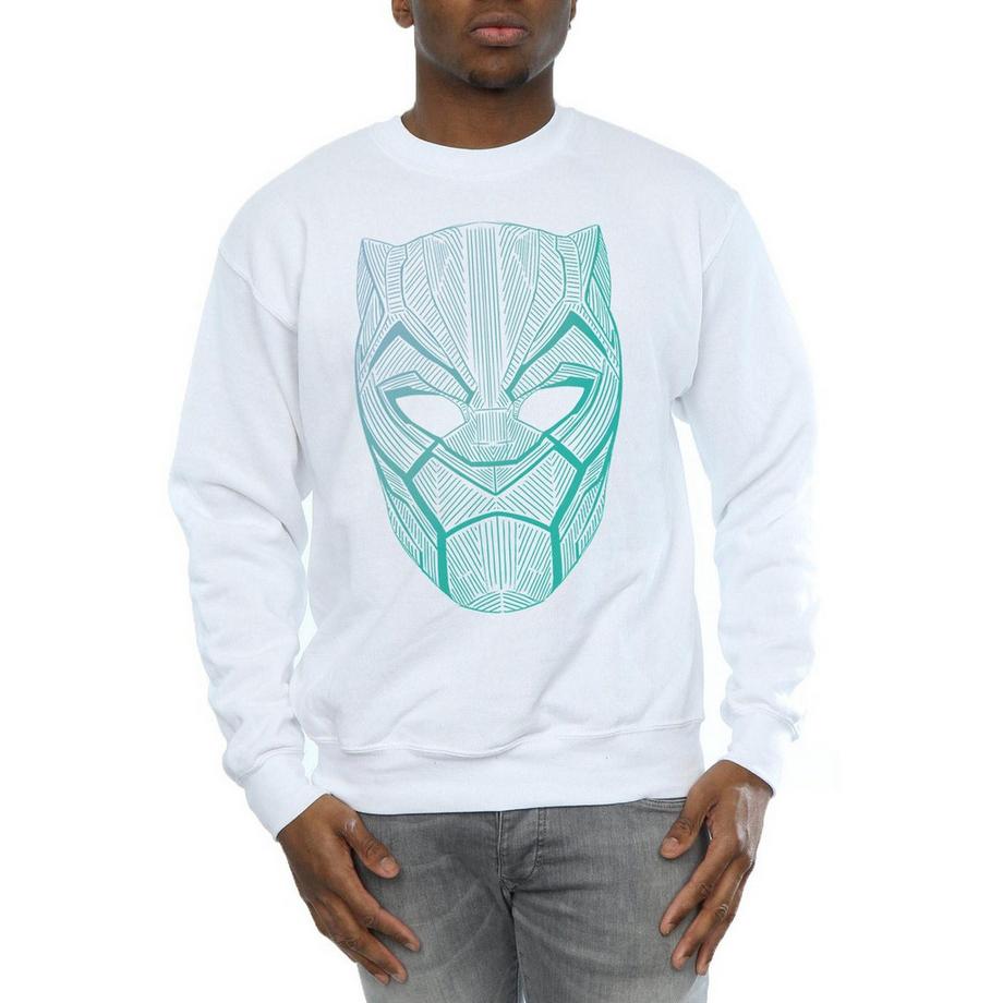 MARVEL Black Panther Maschera Grafica Felpa  