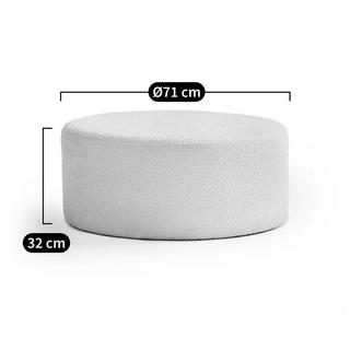 La Redoute Intérieurs Pouf bouclette polyester  