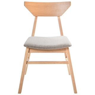 Beliani Esszimmerstuhl 2er Set aus Gummibaumholz Retro HOPKINS  