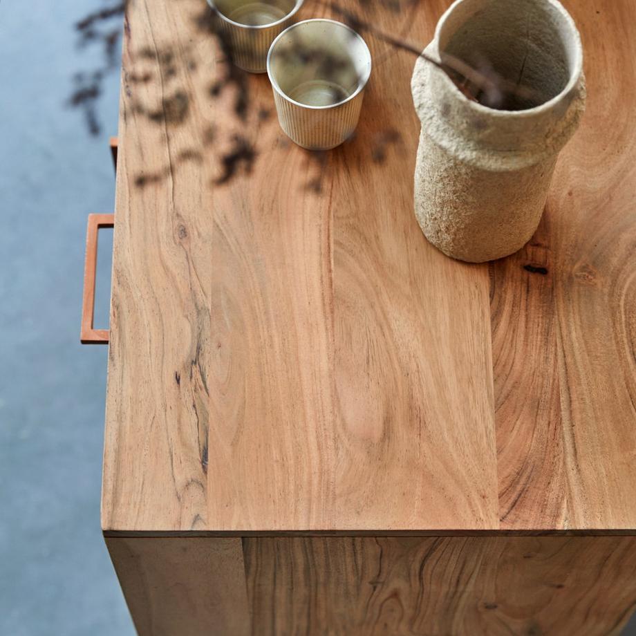 Tikamoon  Buffet en acacia massif 150 cm Oslo 