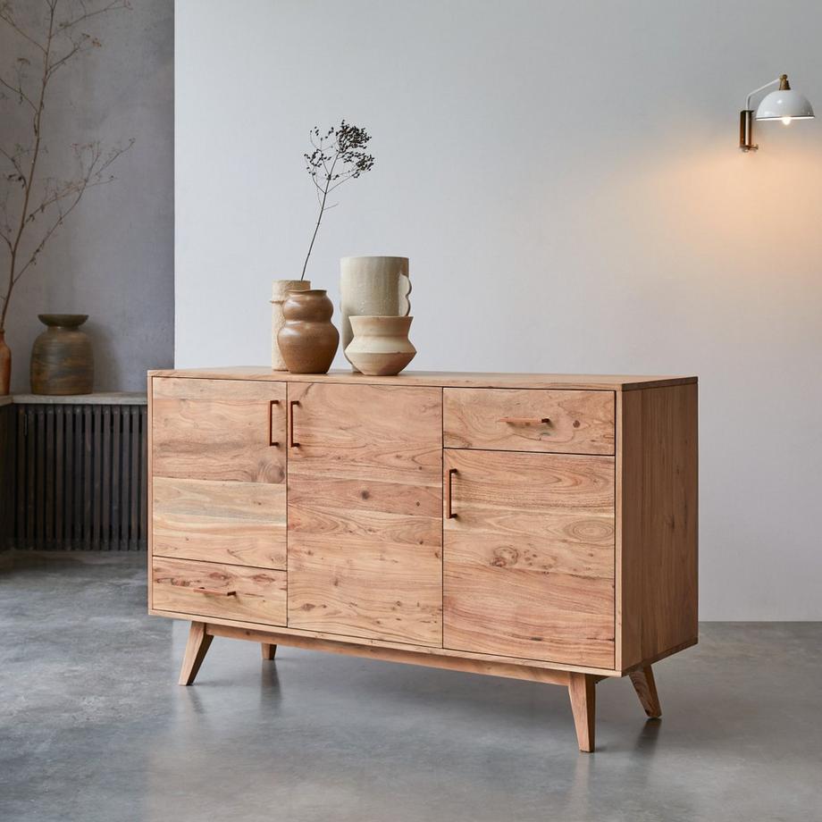 Tikamoon  Buffet en acacia massif 150 cm Oslo 