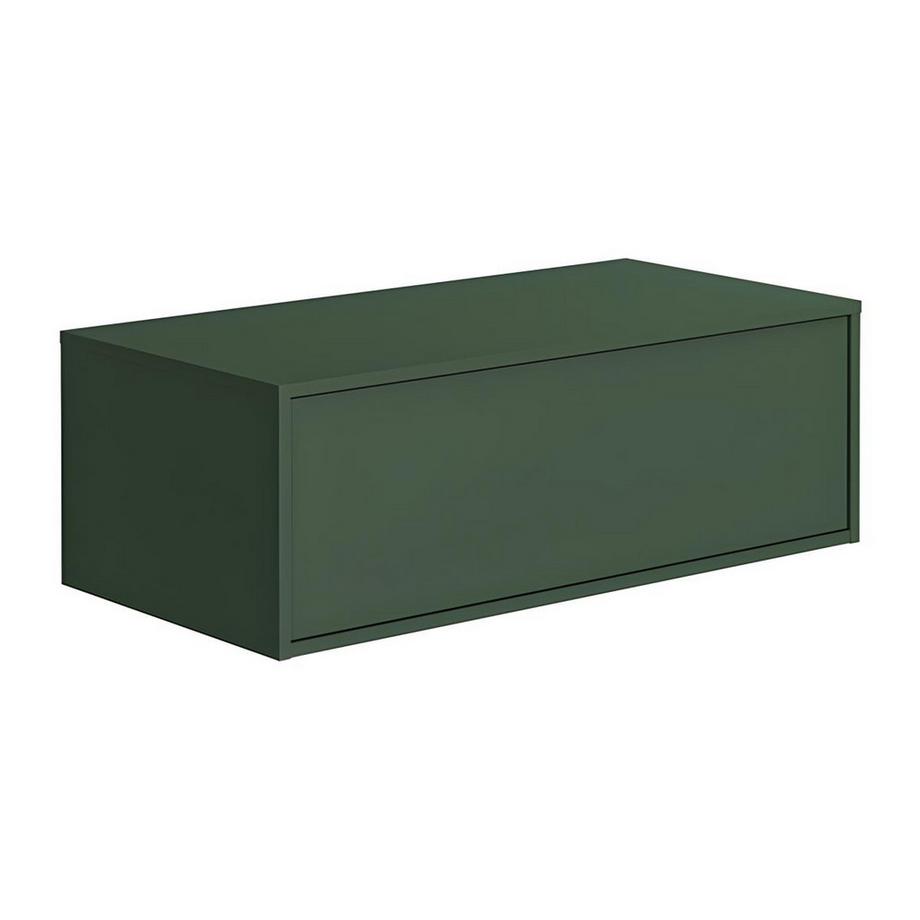 Mobile sotto lavabo sospeso Verde opaco 94 cm - TEANA II