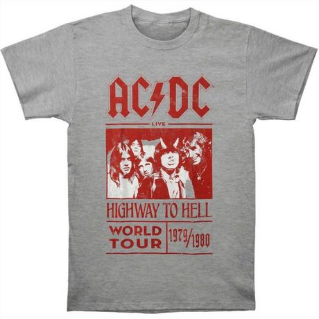 AC/DC  Tshirt HIGHWAY TO HELL WORLD TOUR 1979/1980 