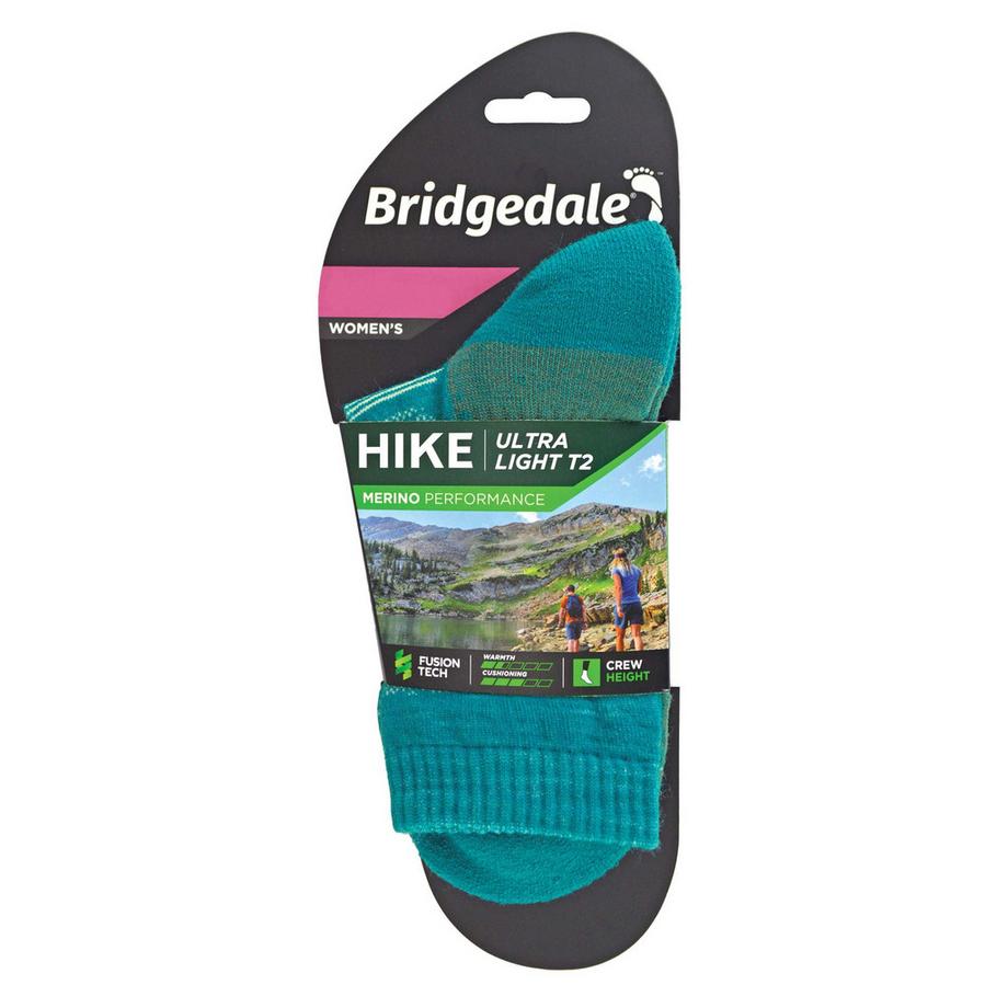 Bridgedale  Ultraleichte T2 Merinowolle Performance Crew Socken Für Zum Wandern 