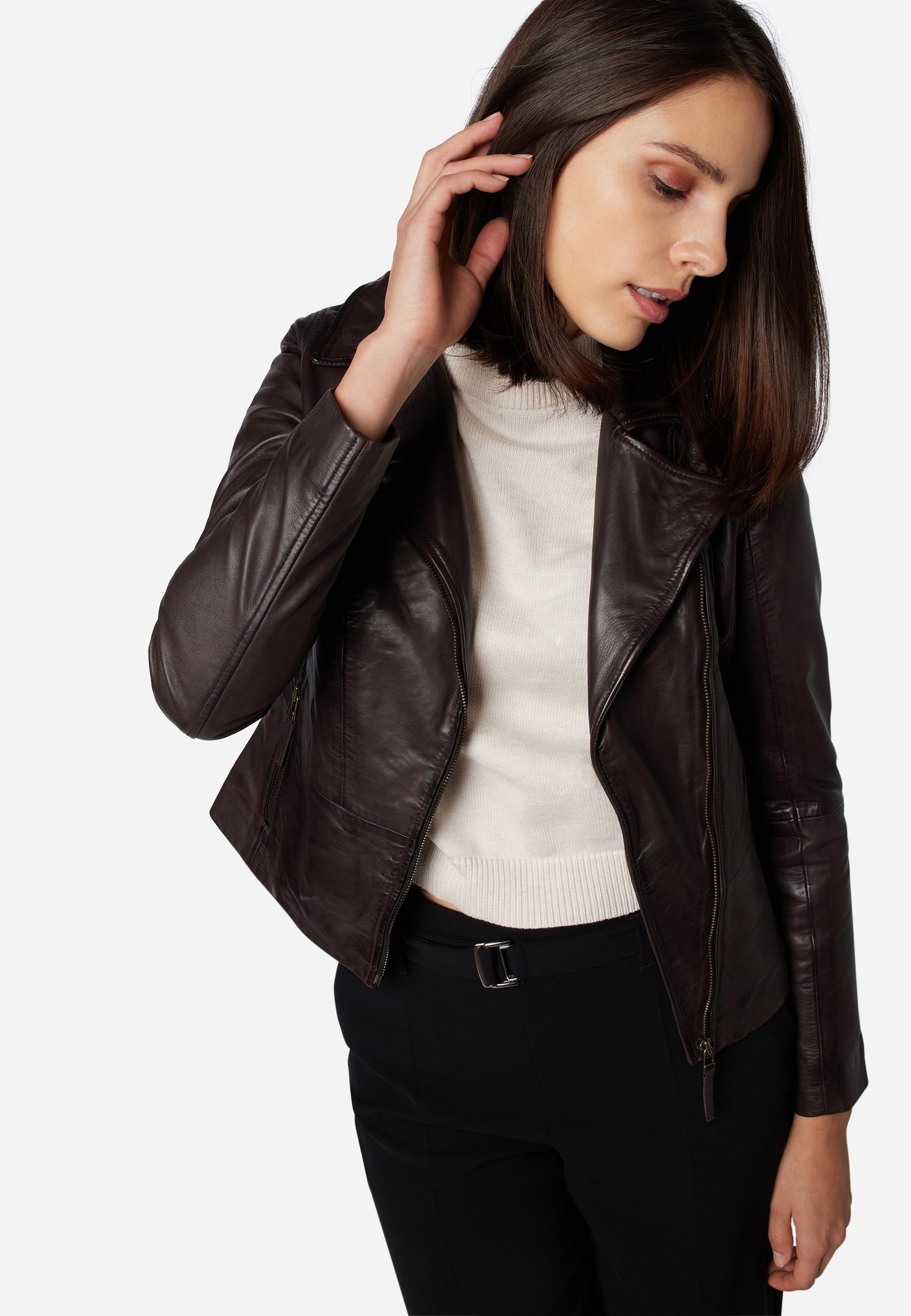 RICANO  Veste en cuir  Sally, style biker 