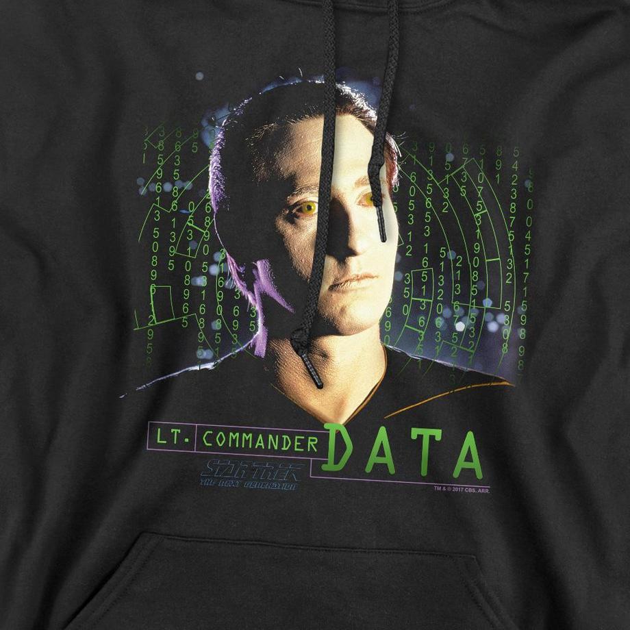 Star Trek Lt. Commander Data Bedruckter Kapuzenpullover  