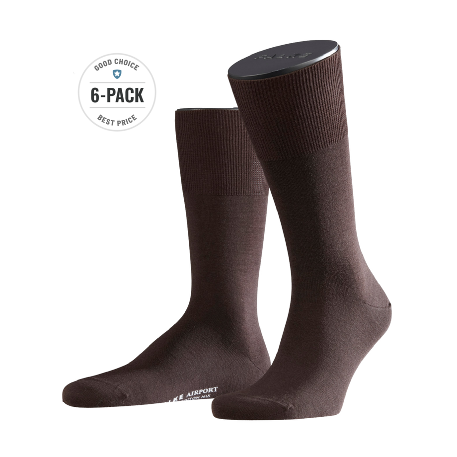 6-Pack Airport Socks Wool