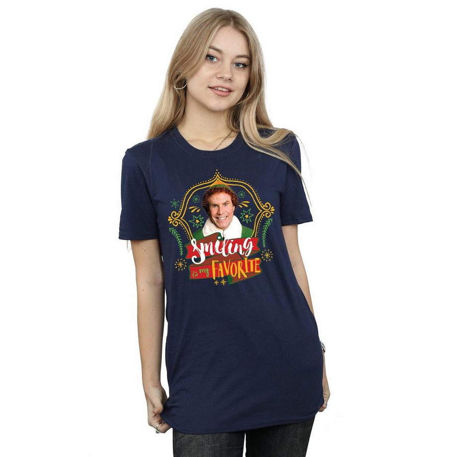 Elf Smiling Is My Favorite T-Shirt  