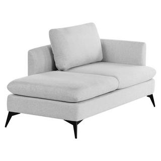 Beliani Chaise longue côté droit en Tissu Traditionnel SIEVOZ  