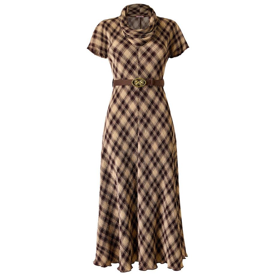Joe Browns  Robe Longue Plissée à Col Bénitier Hallie 