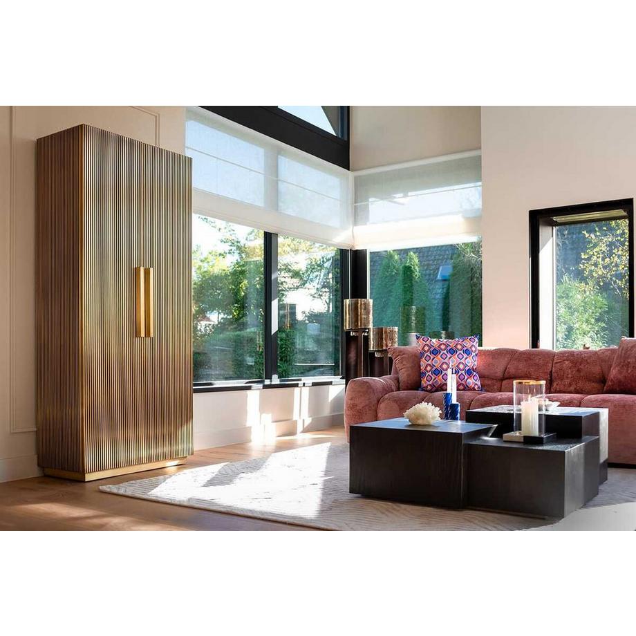 mutoni Couchtisch Lennox Dark Coffee 100x100  
