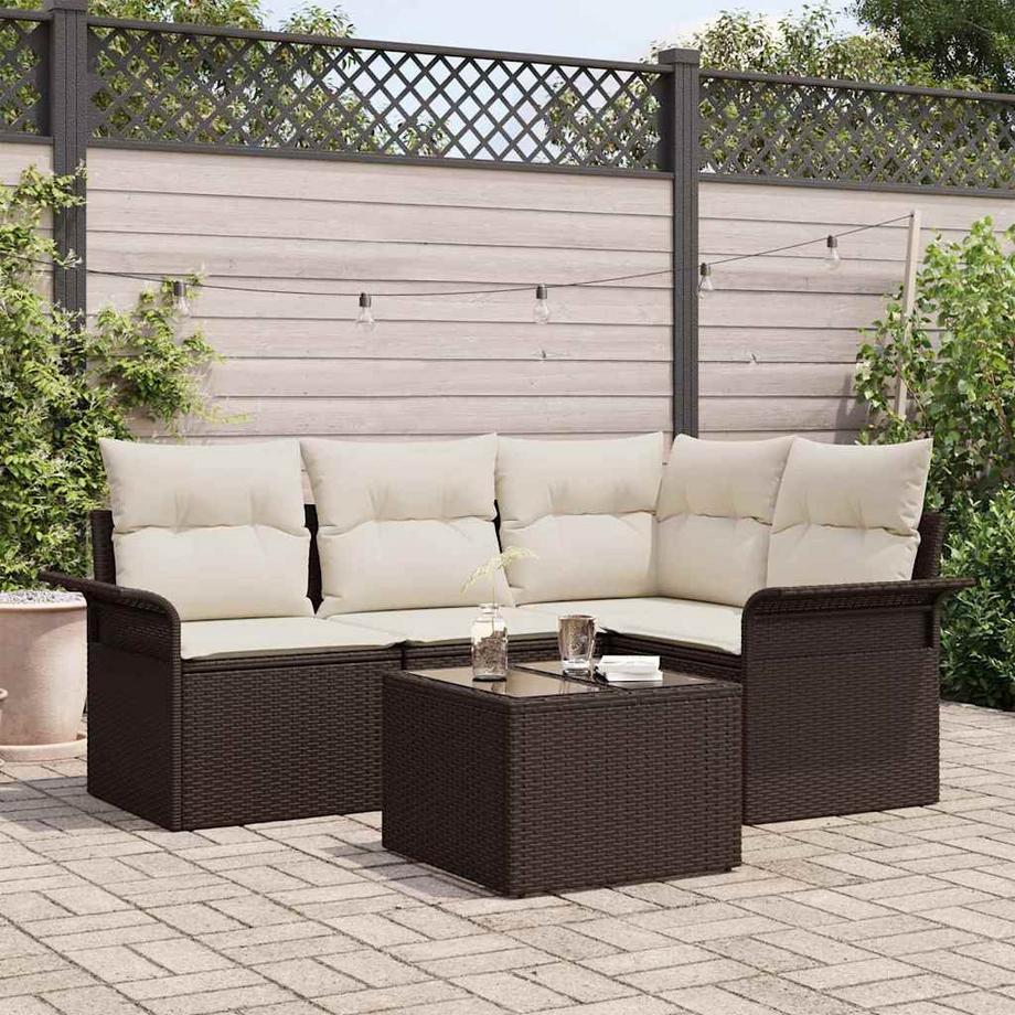 VidaXL Set Divano da Giardino Polyrattan  