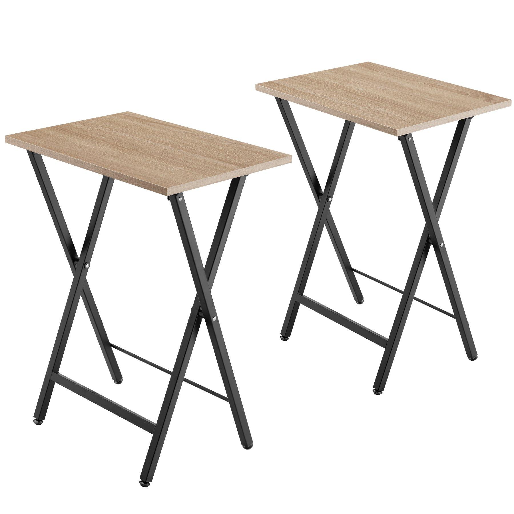 Tectake Set di 2 tavolini Phoenix pieghevoli  