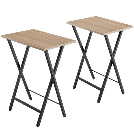 Tectake Set di 2 tavolini Phoenix pieghevoli  