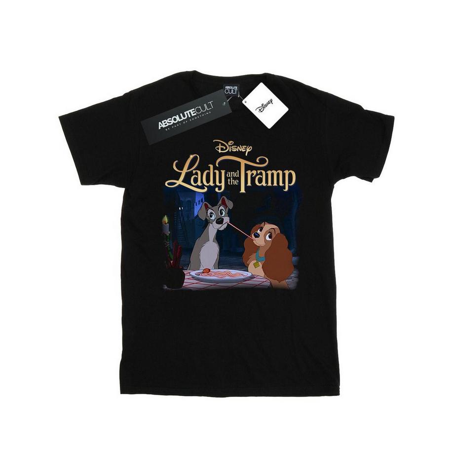 Disney Lady And The Tramp T-Shirt Stampata  