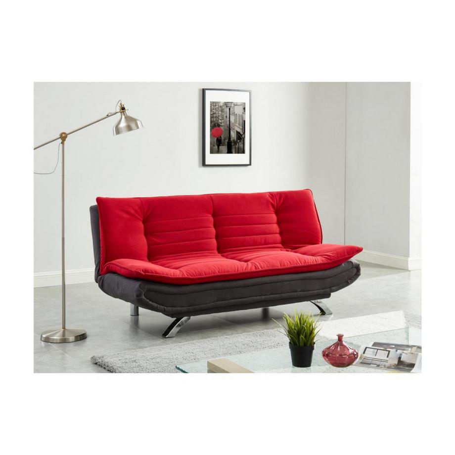Vente-unique Canapé conible clicclac en tissu DEMIDO III Bicolore  