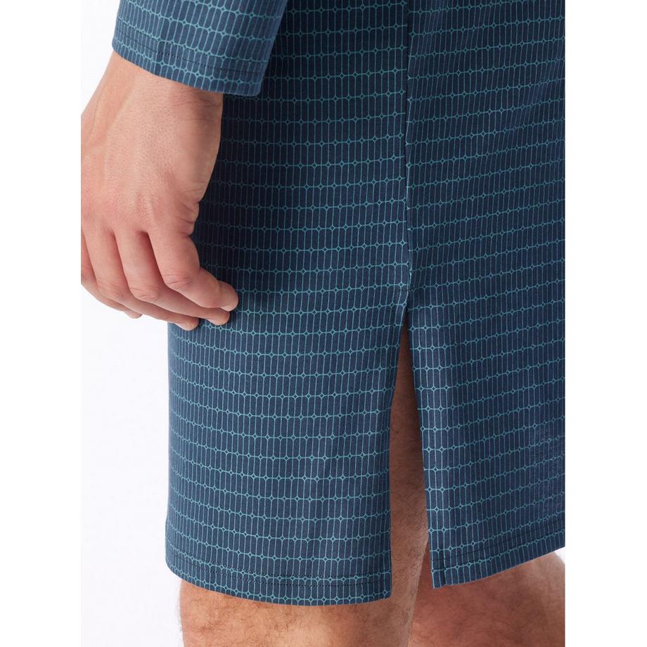 Schiesser Chemise de nuit à manches longues avec fentes latérales  