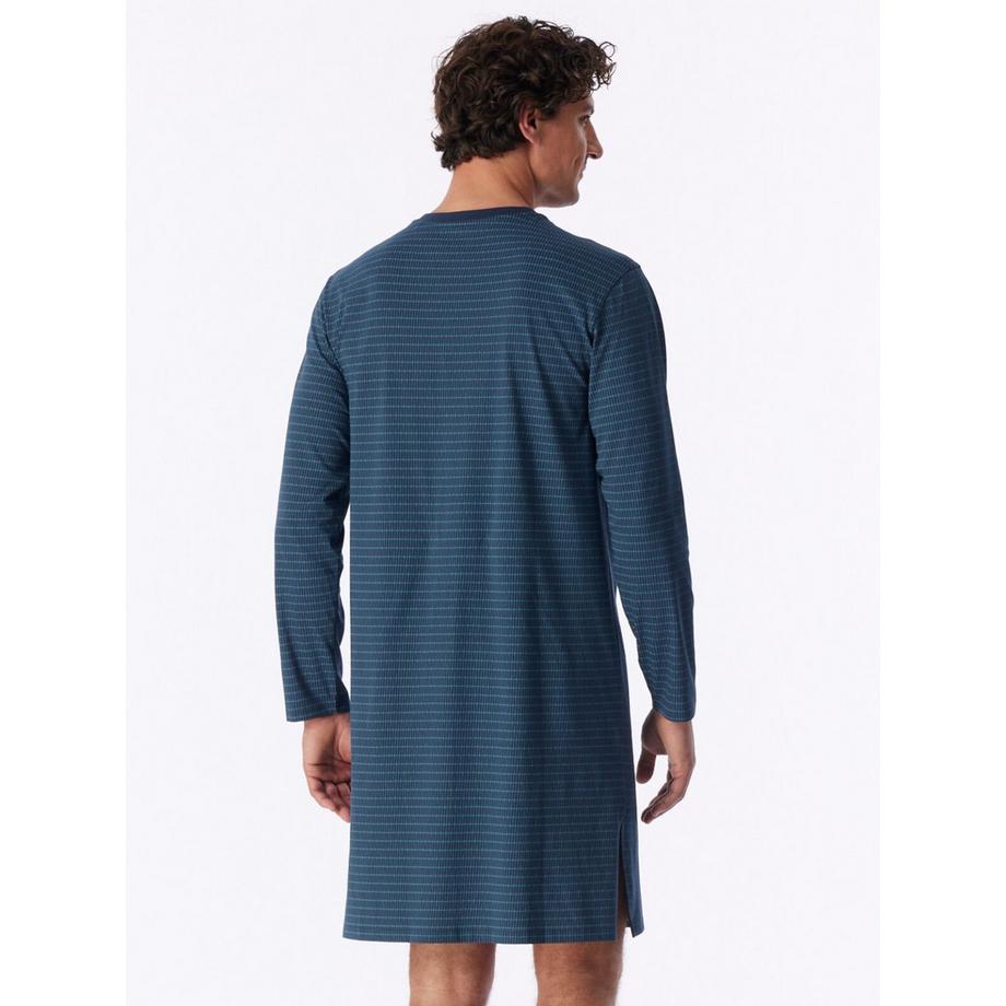 Schiesser Chemise de nuit à manches longues avec fentes latérales  