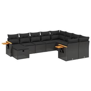 VidaXL Ensemble de canapés de jardin rotin synthétique  