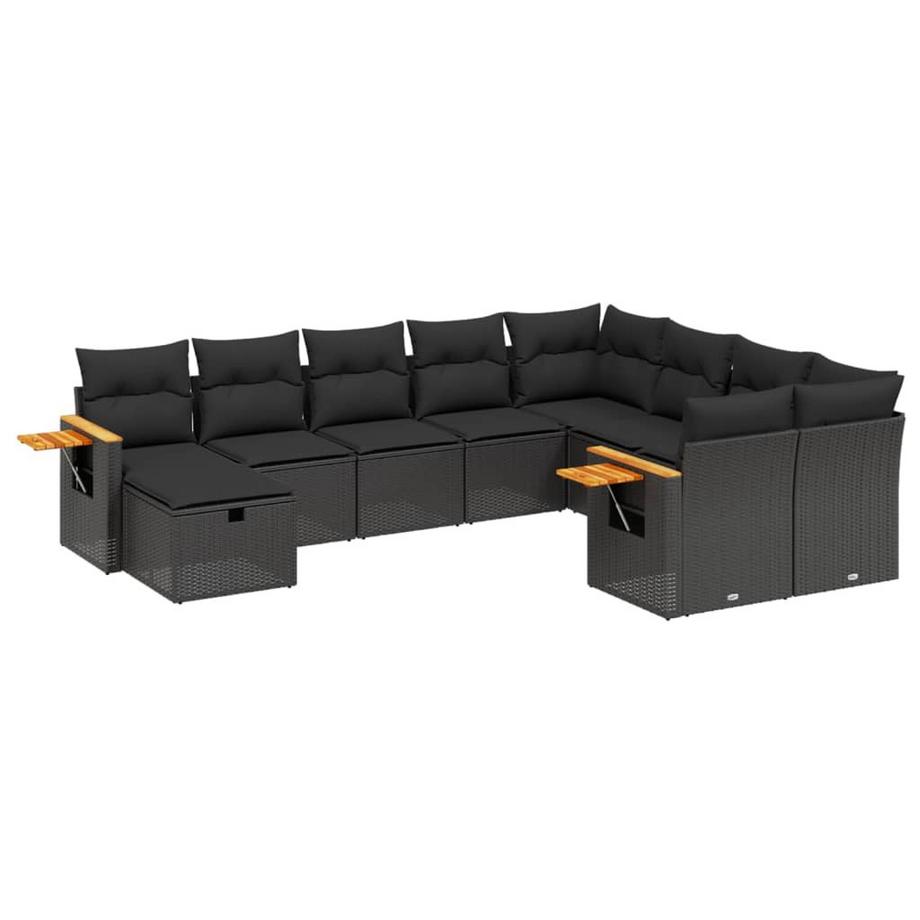 Ensemble de canapés de jardin rotin synthétique