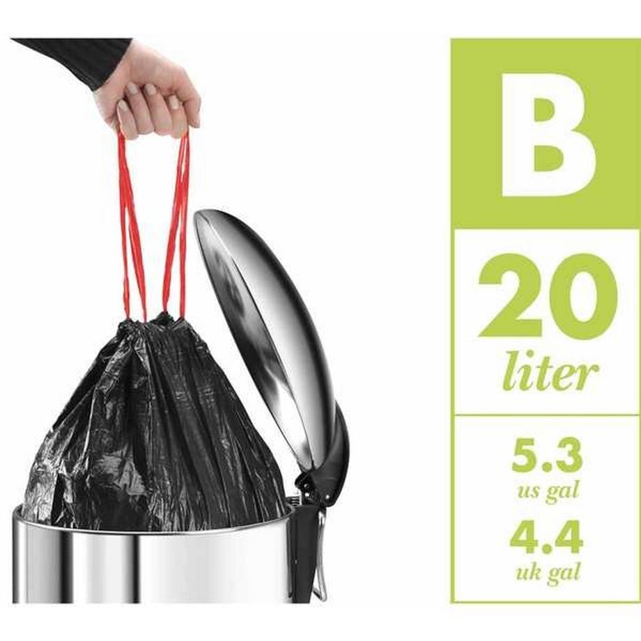 Hailo Collecteur de déchets à pédale Öko, duo Plus M, capacité 2 x 9 l, noir.  